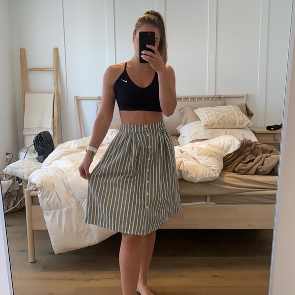 Paper bag style skirt